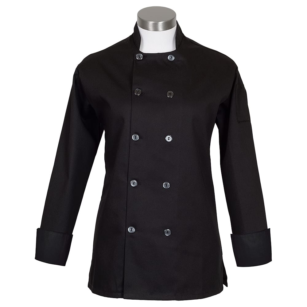 C100P - Fame® Women's Basic Long Sleeve Chef Coat (more colors)