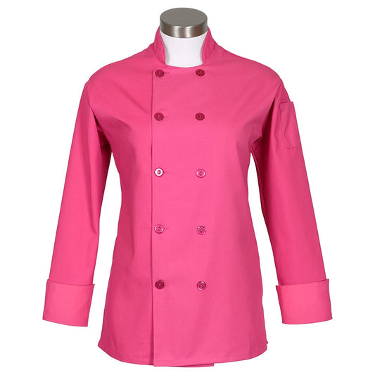 C100P - Fame® Women's Basic Long Sleeve Chef Coat (more colors)