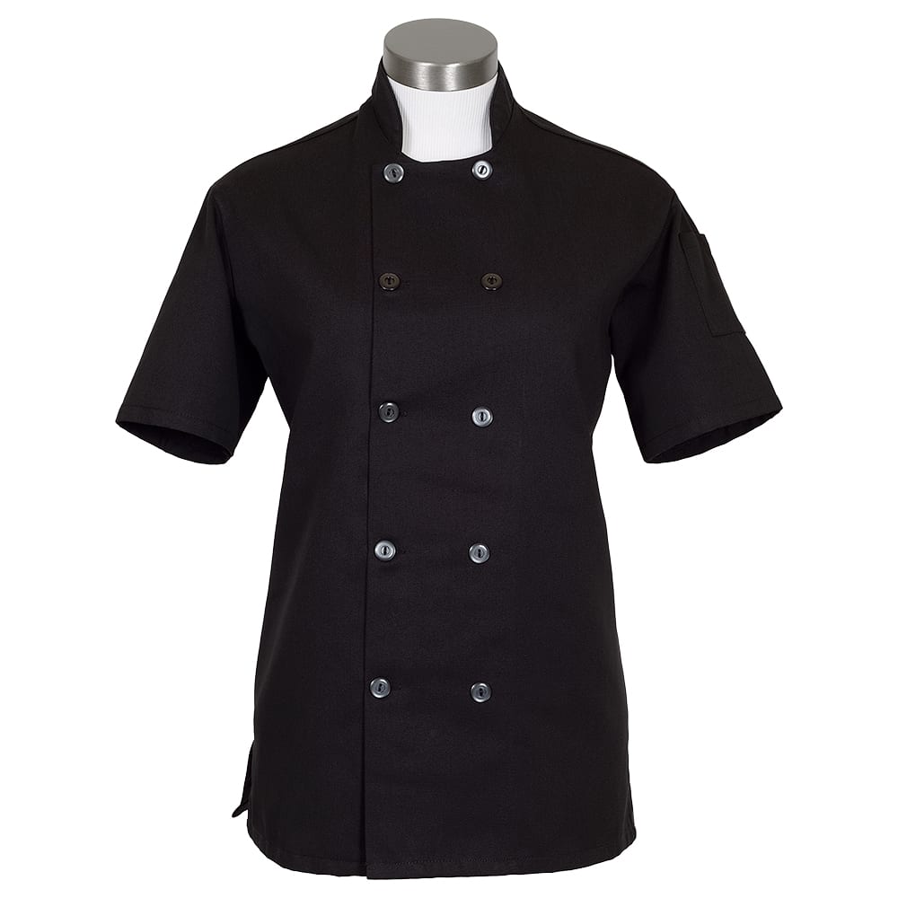 C100PS - Fame® Women's Basic Short Sleeve Chef Coat (more colors)