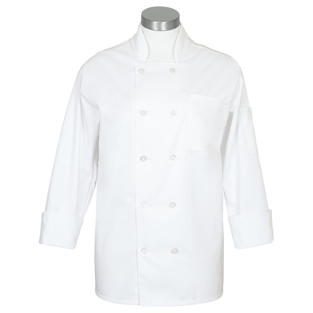 Fame® 10 Button Comfort Long Sleeve Chef Coat - C10CC