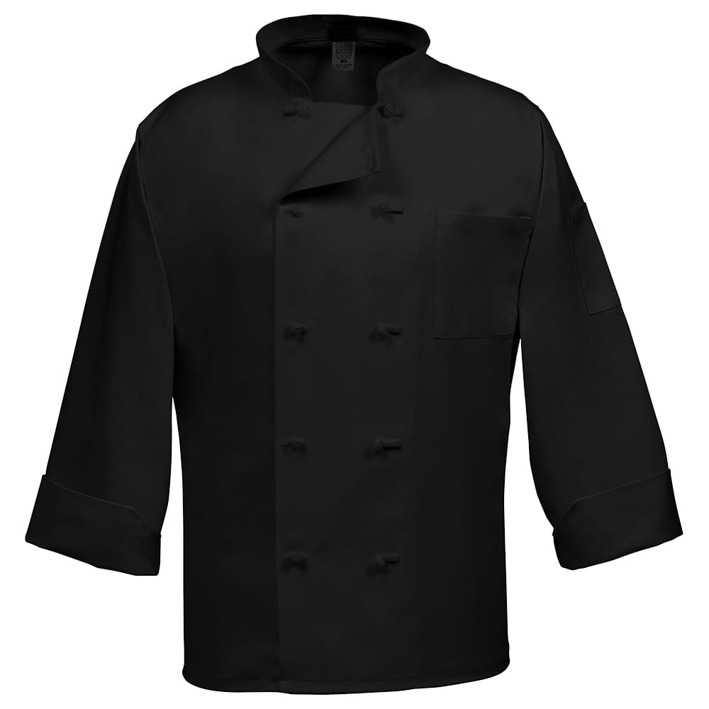 Fame® French Knot 10 Button Long Sleeve Chef Coat - C10F (more colors)