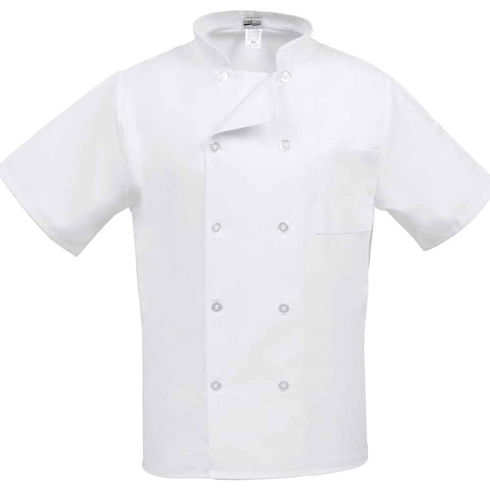 Fame® Classic 10 Button Short Sleeve Chef Coat - C10PS (more colors)