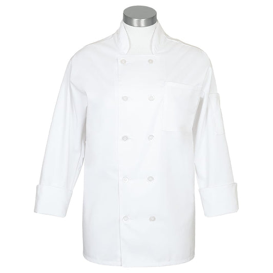 Fame® 10 Button Comfort Long Sleeve Chef Coat - C10CC
