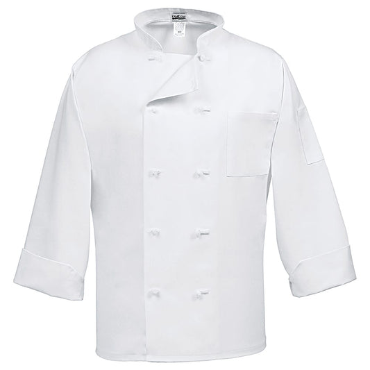 Fame® French Knot 10 Button Long Sleeve Chef Coat - C10F (more colors)