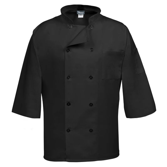 Fame® Classic 10 Button Three-Quarter Sleeve Chef Coat - C10P-3/4 (more colors)