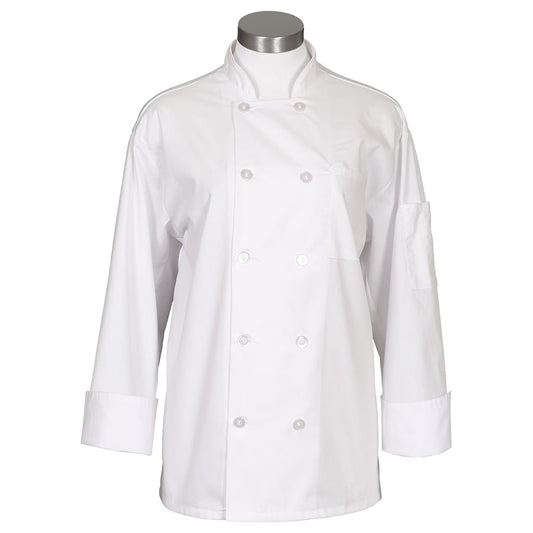 Fame® 10 Button Mesh Back Long Sleeve Chef Coat - C11P (more colors)