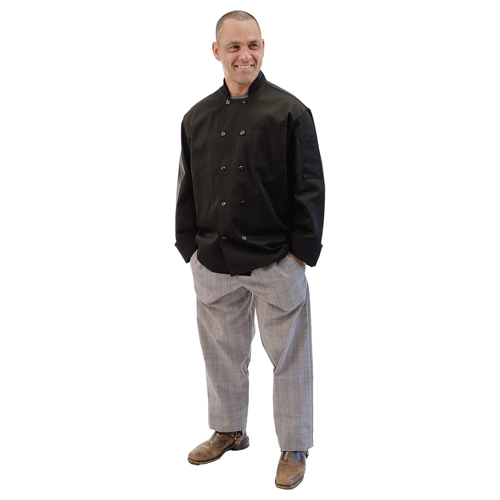 Fame® 10 Button Mesh Back Long Sleeve Chef Coat - C11P (more colors)