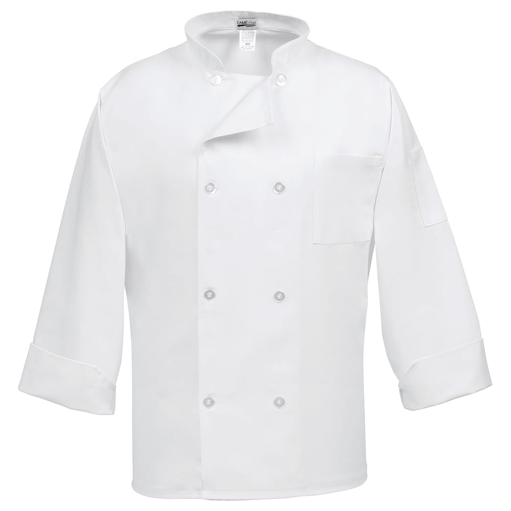 Fame® Economy 8 Button Long Sleeve Chef Coat - C8P (more colors)