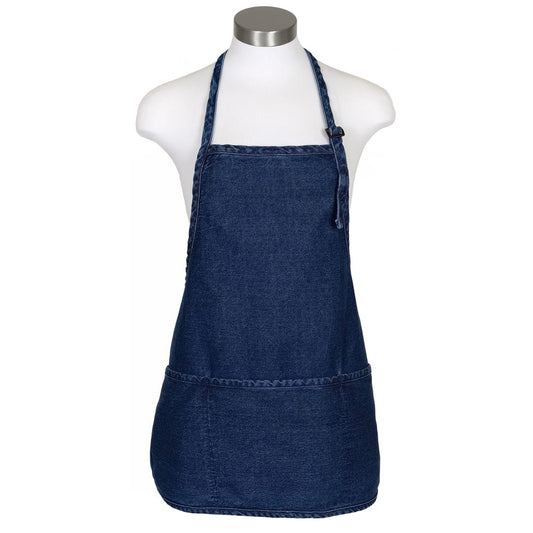 Fame® 3 Pocket Denim Bib Apron - F10RB (more colors)