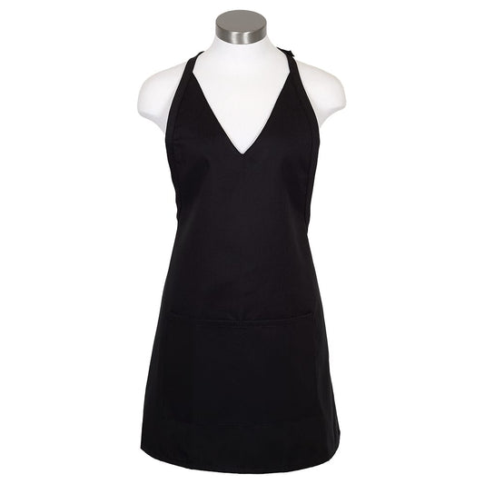 Fame® Tuxedo Style V-Neck Bib Apron- F23 (more colors)
