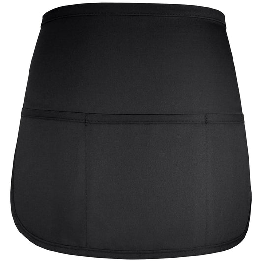 Fame® 3 Pocket Cafe Diner Rounded Waist Apron - F30 (more colors)