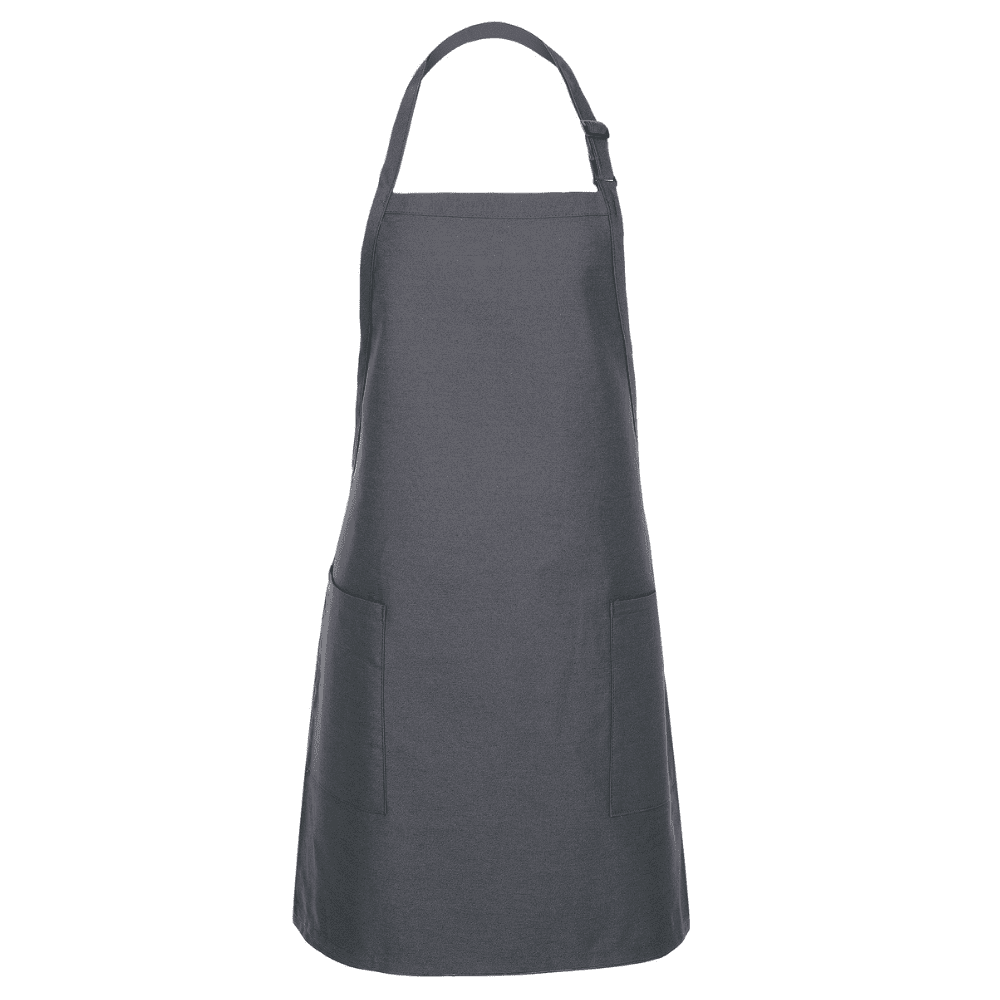 Fame® Two Patch Pocket Bib Apron - F53 (more colors)