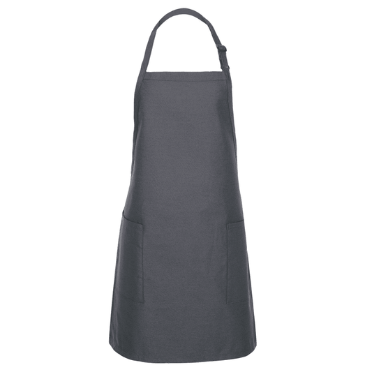 Fame® Two Patch Pocket Bib Apron - F53 (more colors)