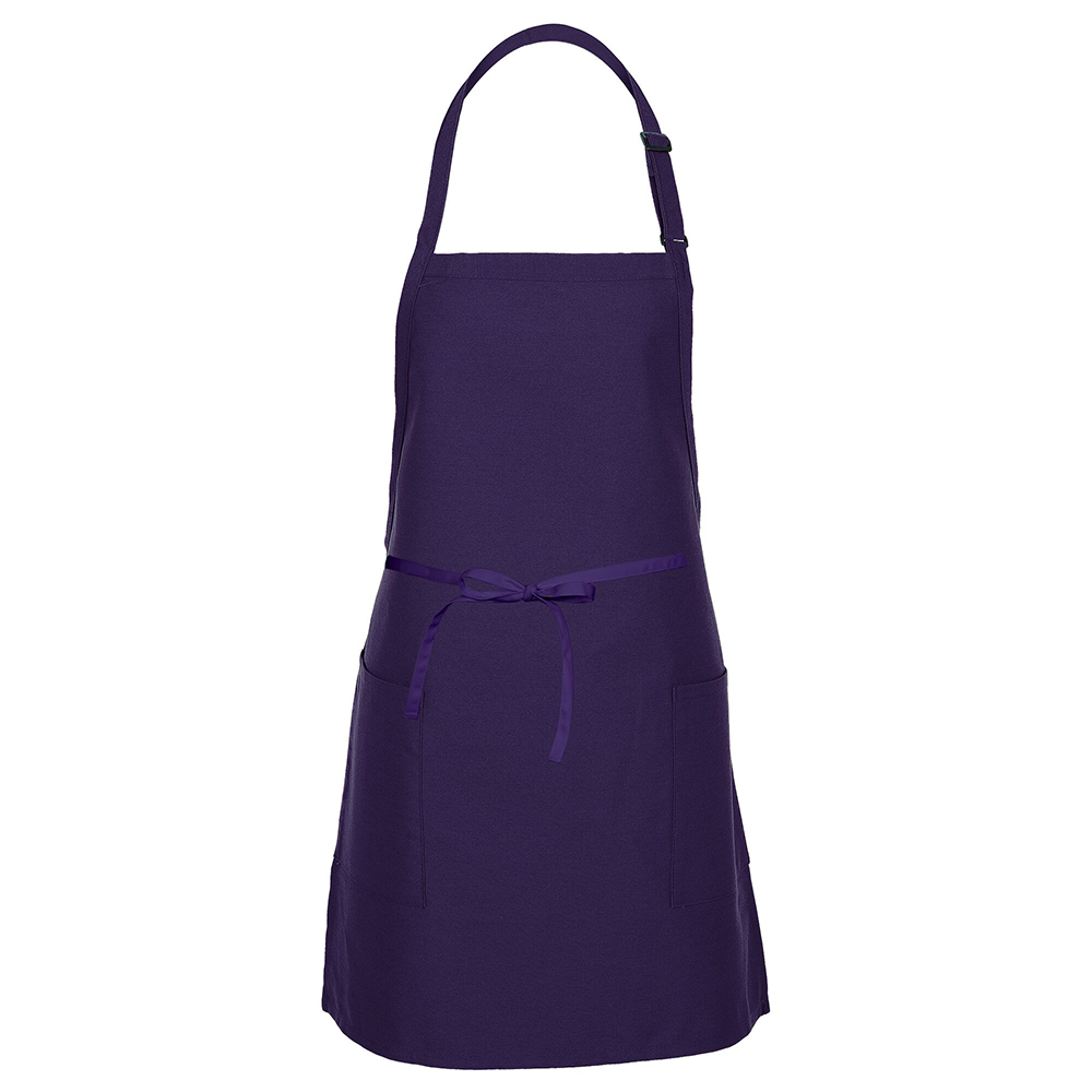 Fame® Two Patch Pocket Bib Apron - F53 (more colors)