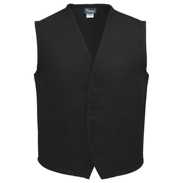 2 Pocket Unisex Server Vest — Fame V65 | Tailored – Aprons&Smocks