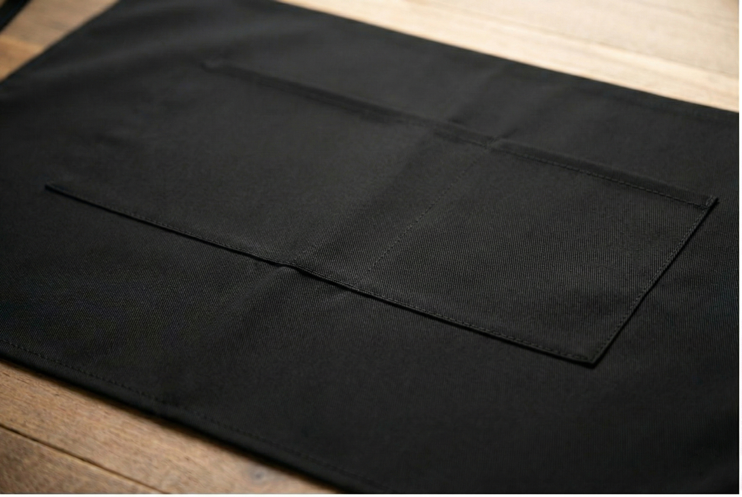 2 Pocket Half Bistro Apron w/ Pencil Stall (Black)