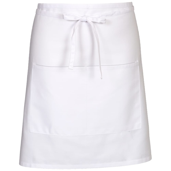 Fame® Economy White Half Bistro Apron - E28